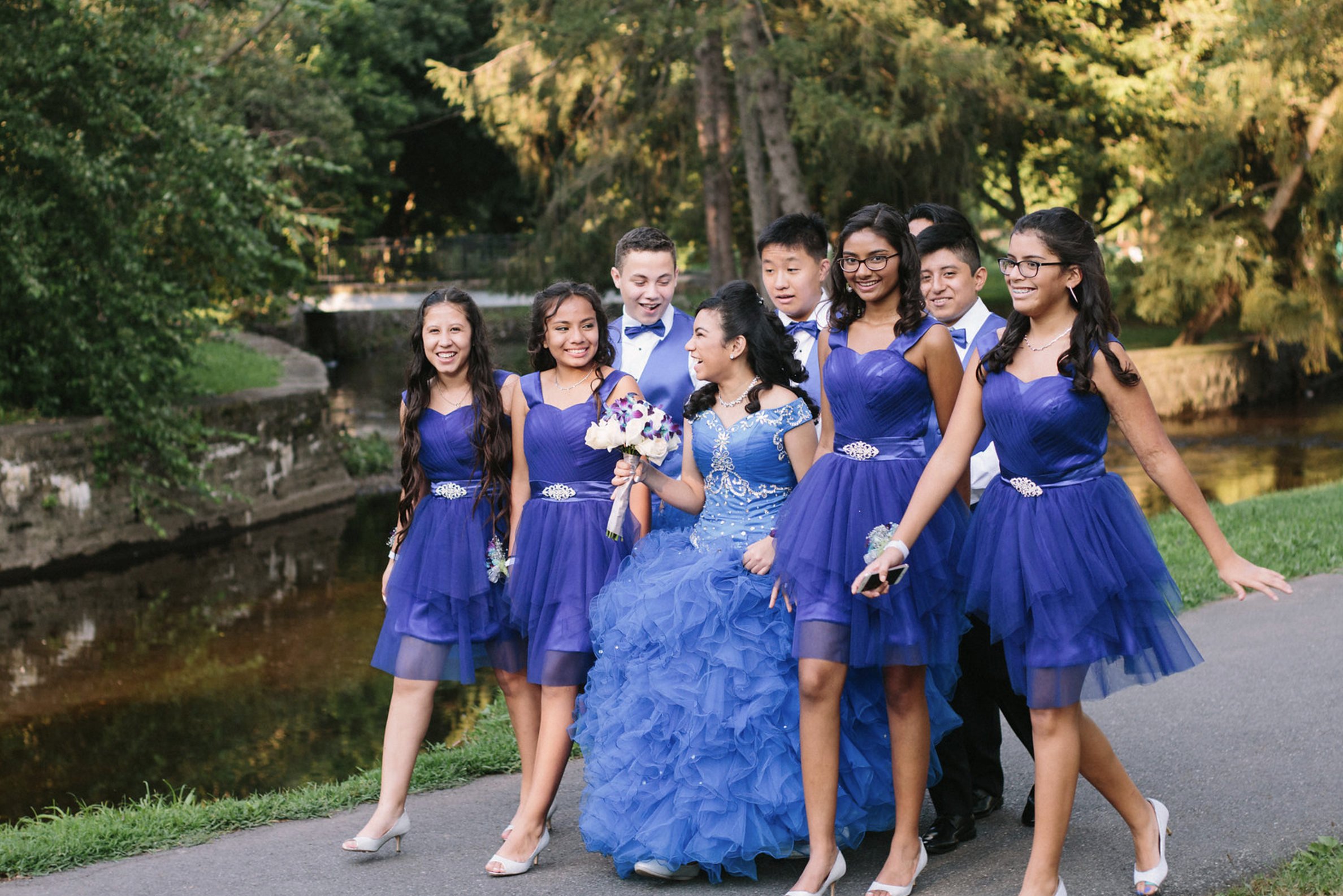 family walking together